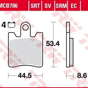 Finální Výprodej TRW ZF brzdové destičky KH283 sintrované SUZUKI AN 250 BURGMAN 98-00, AN 400 BURGMAN 01-06, SYM GTS 125/250/300 16-, DAELIM QL 125 15-, SL 125 OTELLO 07-, SN 125 BONE 12-16 přední