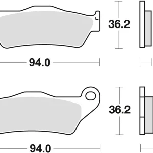 Výhodná Nabídka TRW ZF brzdové destičky KH363 sintrované STREET BMW R1100GS/R/RT/S 99-05 R1150GS/ADV/R/RS/RT 99-06 K1200GT/R/S 05-09 R1200C 98-05 R1200GS/ADV/R/S 04-12 K1300R 09-15 zadní