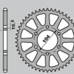 Sezónní Sleva JR rozeta 478 40 KAWASAKI ZX6R (05-13), Z750 (JTR478.40) (řetěz 520)