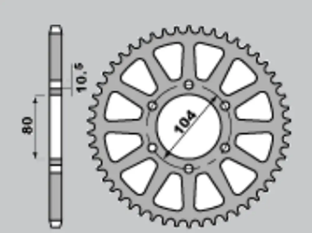 Sezónní Sleva JR rozeta 478 40 KAWASAKI ZX6R (05-13), Z750 (JTR478.40) (řetěz 520)