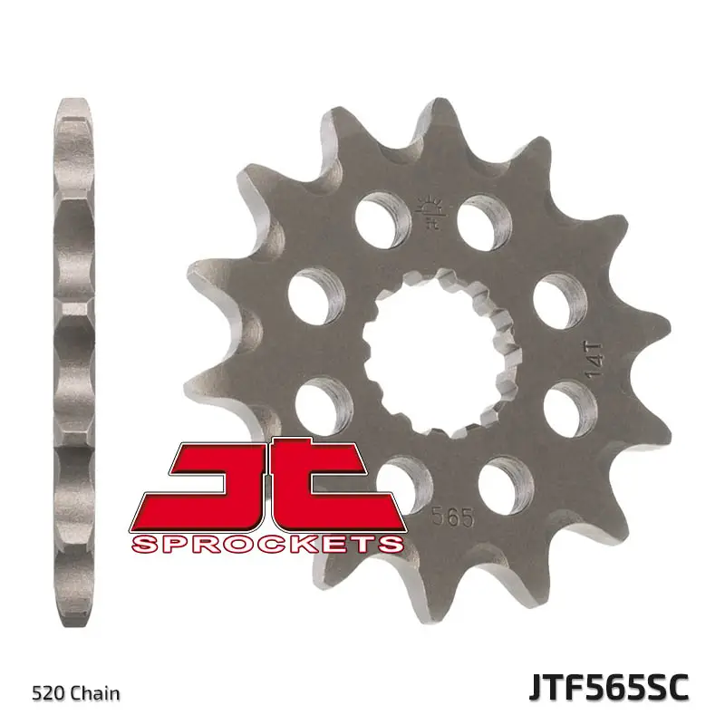 Sezónní Sleva JT řetězové kolo přední 565 12 YAMAHA YZ 250/YZF 400, 426,450 '98-'14 samočistící (ŘETĚZ 520) (56512JTSC)