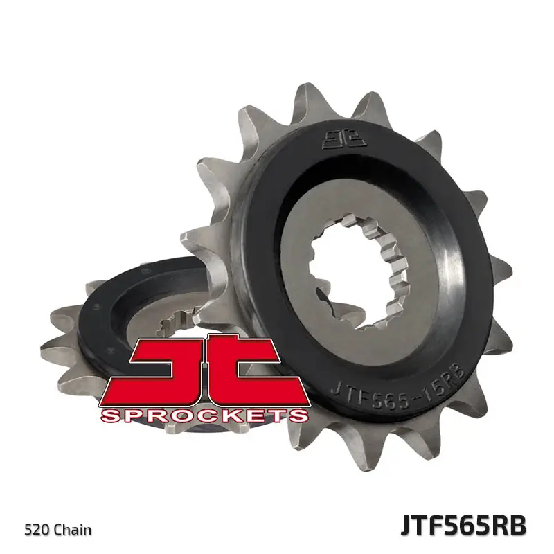 Kup Teď JT řetězové kolo přední 565 15 s gumou KAWASAKI ER6F/N 06-14, KLE 650 06-20, EX650, SUZUKI SV 650 16-19 (56515JTRB)