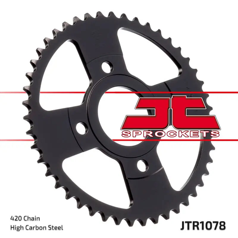 Ihned K Objednání JT zadní řetězové kolečko 4570 47 YAMAHA TZR 50 / X-POWER '96-'06, MBK X-POWER 50 '00-'06 (457047JT) (řetěz 420) = 443247JT