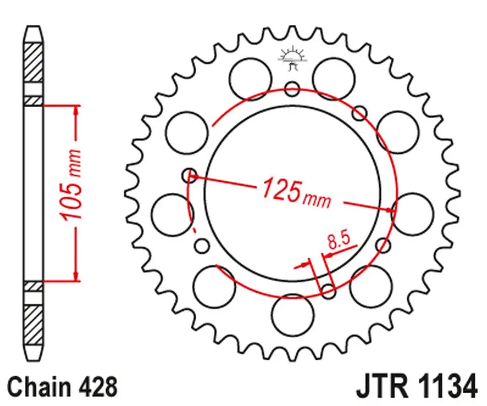 Zadní ozubené kolo JT Sprockets JTR1134.50 Kup Teď
