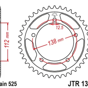 Horká Nabídka JT rozeta 4357 42 HONDA CBF 600, CB 600, CB 650F '14-'18, CBR 650F '14-'18, VT 750DC (435742JTZBK) barva černá
