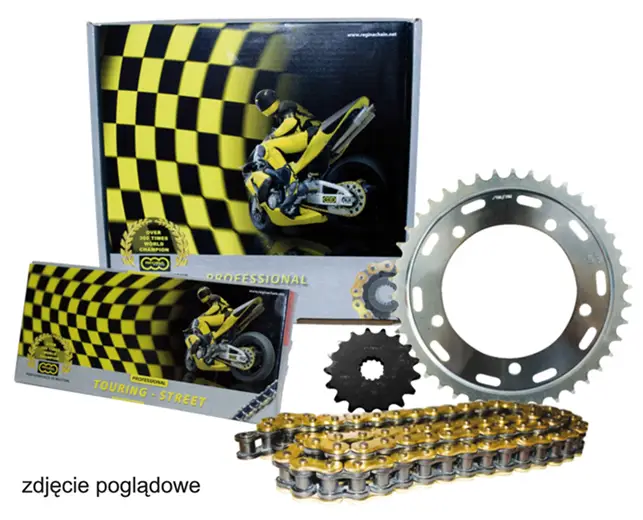 REGINA řetězová sada YAMAHA TRACER 700 (15-20) (16/43/114/525ZRT) řetěz do 900 ccm zlatý (Z-RING), řetězové kolo P/T AFAM Akční Nabídka