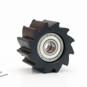 ACCEL rolna řetězu s ložisky průměr 38mm (38X23mm) (řetězové kolečko) KAWASAKI KXF barva černá (79-5014) (MA-304) Vrácení Zdarma