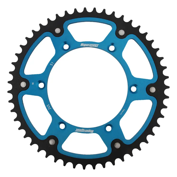 SUPERSPROX zadní řetězové kolečko 270 51 STEALTH (ocel-hliník) YAMAHA YZ/YZF '99-'18 (JTR251.51) (JTR245/2.51) barva modrá Ihned K Objednání