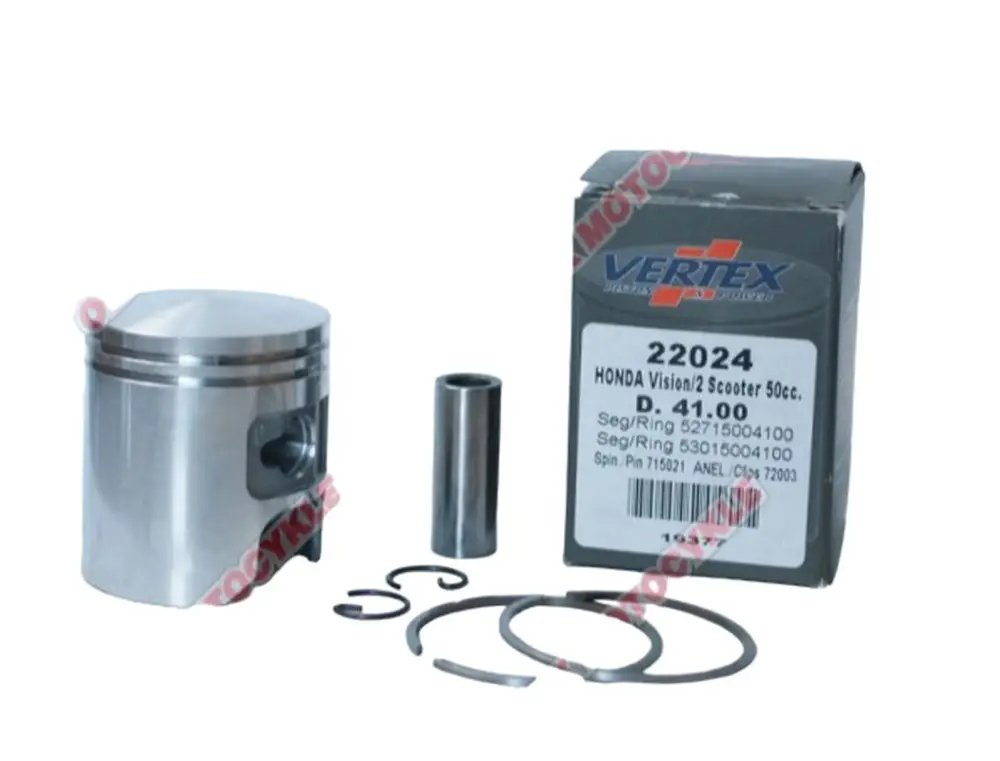 Akční Nabídka VERTEX píst HONDA KYMCO VISION 50, KYMCO 50 (41,75mm) (kroužky 53015004175 x 1, 52715004175 x 1) (22024075)