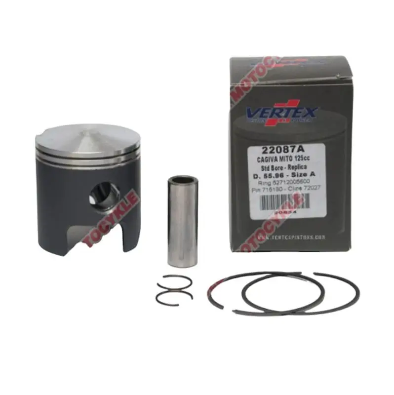 Akce VERTEX píst CAGIVA MITO 125 -93, 99-07 (55,99mm) (vypouklé dno) (kroužky 52712005600 X 2 ks)