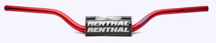 RENTHAL řidítka 1,1/8 (28,6mm) MX FATBAR HANDLEBAR RED HONDA CR/CRF, KAWASAKI KX/KXF barva červená s chráničem Cenově Výhodný