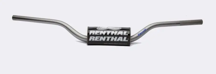 RENTHAL řidítka 1,1/8 (28,6mm) MX FATBAR HANDLEBAR TANIUM CR HIGH/RICKY JOHNSON barva titanová s chráničem Autentický