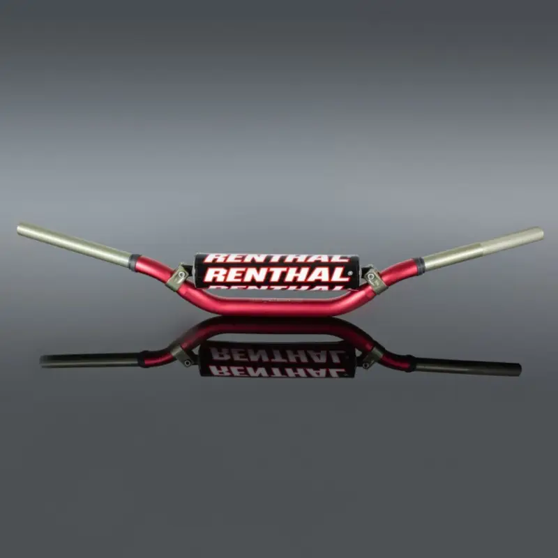 RENTHAL řidítka 1,1/8 (28,6mm) MX TWINWALL 998 HANDLEBAR RED REED / WINDHAM PADDED barva červená s chráničem Cenový Hit