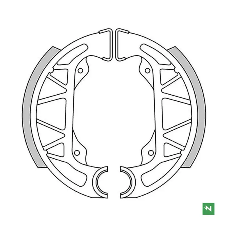 Koupit Online NEWFREN brzdové čelisti GILERA TYPHON 50 96> ,PIAGGIO NRG 50 SFERA 50 96> (100x20mm)