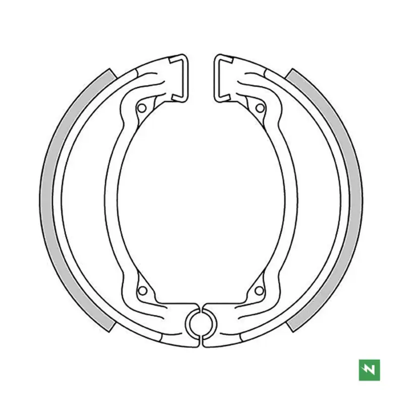 Víkendová Akce NEWFREN brzdové čelisti YAMAHA DT 50 78-86 ,RD 50/80 , YZ 80 , TY 125/250 77-92 ( 110x25mm)
