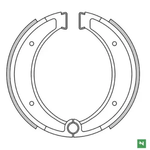 NEWFREN brzdové čelisti přední/zadní HUSQVARNA AE 500 84-, CR 125 81-84, CR 240/250/390, CR 430 81-81, CR 490 83-, (162X25mm) Akční Nabídka