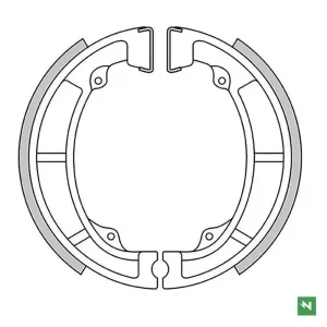 Expresní Doručení NEWFREN brzdové čelisti přední KAWASAKI KDX 175 80-82, KE 125/175 76-85, KL 250 80-84, KLX 250 79-80, KX 125 74-80 (120X28mm)
