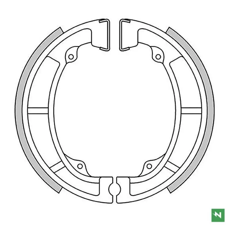Expresní Doručení NEWFREN brzdové čelisti přední KAWASAKI KDX 175 80-82, KE 125/175 76-85, KL 250 80-84, KLX 250 79-80, KX 125 74-80 (120X28mm)