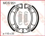 Aktuální TRW ZF brzdové čelisti YAMAHA DT 50, DT 100, MX 100 (110x25mm) (Y504)