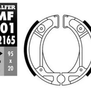 GALFER brzdové čelisti zadní HONDA CRF 70/80/100F 04-, DIO 50 91-93, NE 50 VISION 85-, KYMCO FEVER ZX 50 97-, SA 75/80 VISION 89- Nízká Cena