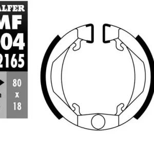 Odeslání Ihned GALFER brzdové čelisti přední/zadní HONDA PX 50 84-89, PEUGEOT 103/104/105 80-, PUCH X10/X20 50 86-