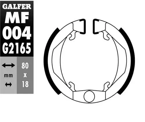 Odeslání Ihned GALFER brzdové čelisti přední/zadní HONDA PX 50 84-89, PEUGEOT 103/104/105 80-, PUCH X10/X20 50 86-