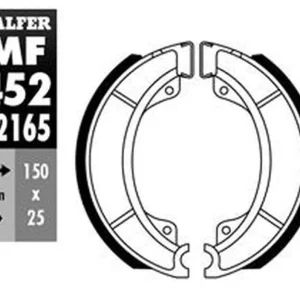 GALFER brzdové čelisti přední SH527 (Y527) YAMAHA SR 125 82-97, SR 250 80-90, zadní CPI ARAGON 125 07-,(25X130mm) Speciální Cena