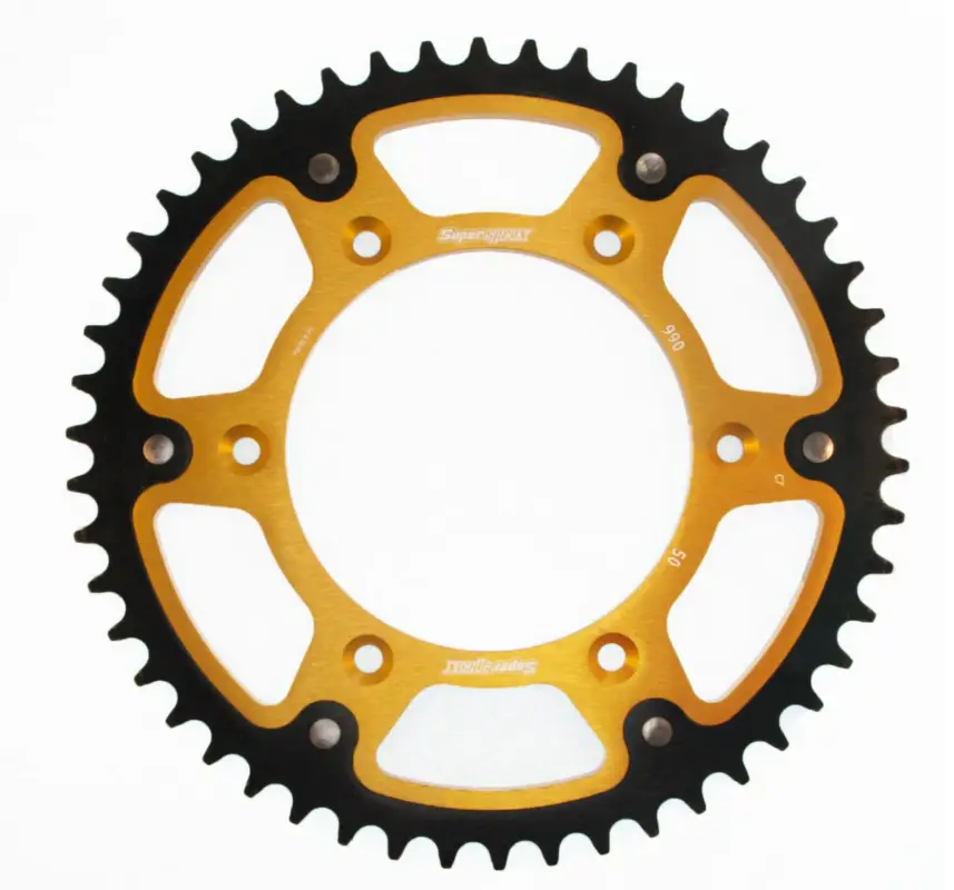SUPERSPROX zadní řetězové kolečko 899 50 STEALTH (ocel-hliník) KTM SX/EXC (JTR897.50) barva zlatá Levný