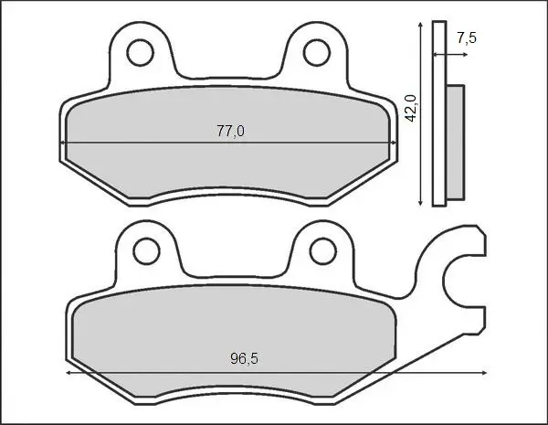 Koupit Online BRENTA brzdové destičky KH165 / KH215 (organické)