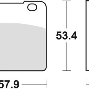 Víkendová Akce TRW ZF brzdové destičky KH103 organické SUZUKI VS 1400 87-03, GSXF 1100 88-92, VS 800 92-03, VS 600 94-97, YAMAHA SRX 250 85-87, přední/zadní