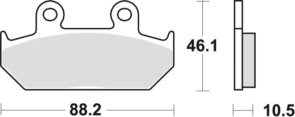 Akční Nabídka TRW ZF brzdové destičky KH124 KH412 organické HONDA VT 600 SHADOW 89-93, XL 600V TRANSALP 91-93, NX DOMINATOR 650 88-90, XRV 650 AFRICA TWIN 88-90, GL 1500 88-00, přední