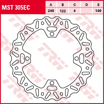 Víkendová Akce TRW ZF brzdový kotouč zadní SUZUKI RMZ 250 07-09, RMZ 450 05-