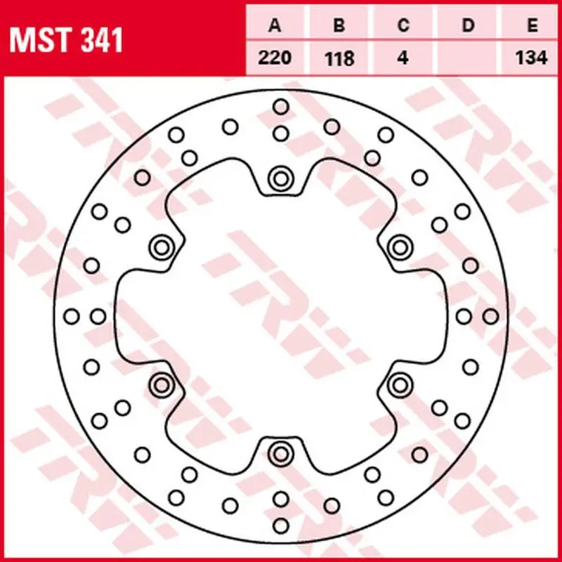 TRW ZF zadní brzdový kotouč KAWASAKI KLX 400R 03-06, SUZUKI DR 125SM 08-12, RM 125 89-98, RM 250 89-00, DR 250S 95-00, DR-Z 250 01-07, RM-X 250 89-95, DR-Z 400/E/S 00-05 (220X118X4mm) Cenově Výhodný