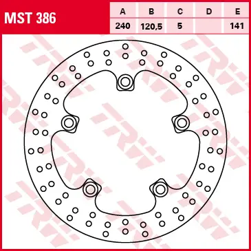 Výhodná Nabídka TRW ZF brzdový kotouč zadní SUZUKI GSF 650 05-12, GSF 1200 / 1250 06-17, GSR 600 06-10, SFV 650 09-16