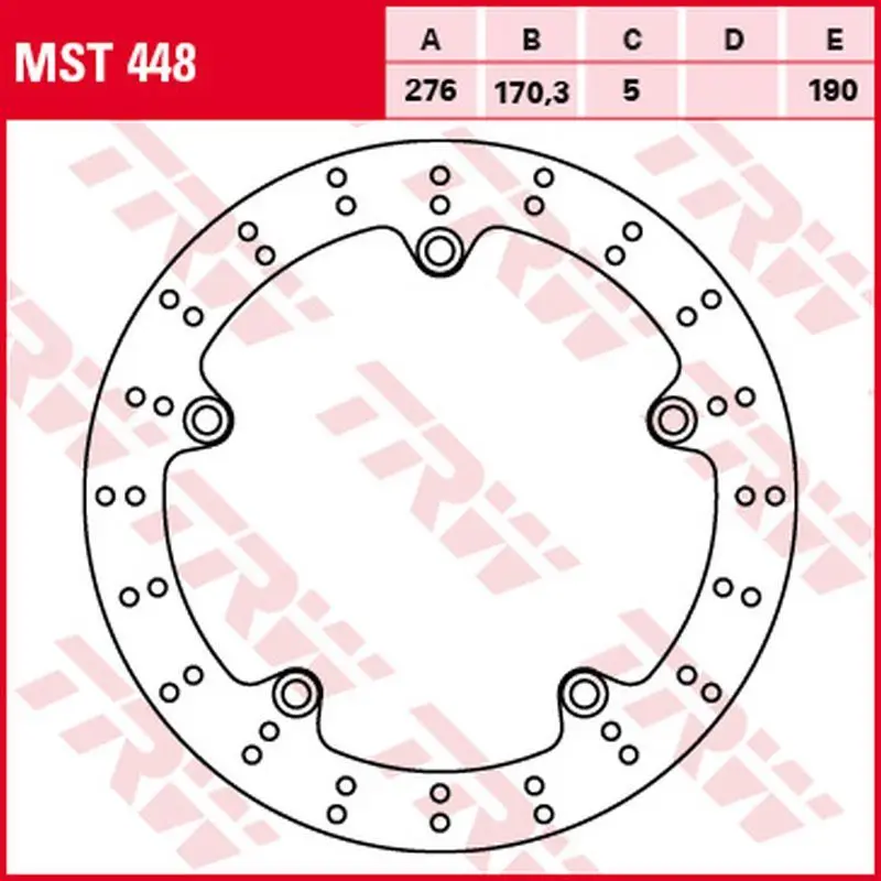 Cenový Hit TRW ZF brzdový kotouč zadní HONDA VFR 1200F 10-16, VFR 1200X CROSSTOURER 12-, (276X170X5mm)