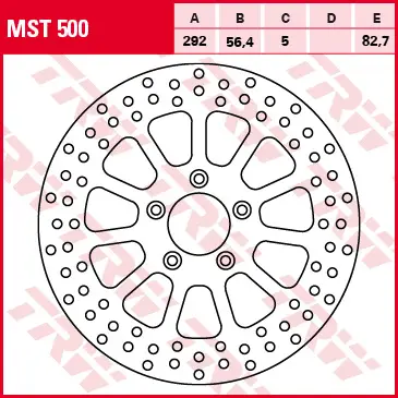 Dokud Zásoby Vydrží TRW ZF přední brzdový kotouč HARLEY DAVIDSON 883 / 1200 / 1450 / 1584 / 1690 99-14