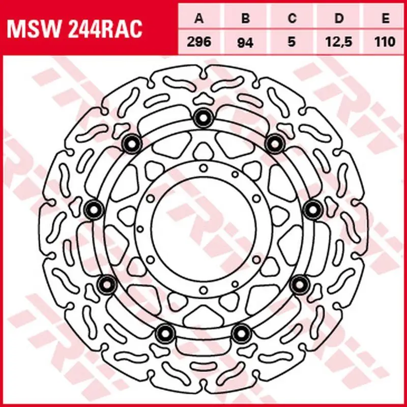 Cenový Hit TRW ZF přední brzdový kotouč HONDA CBR 600F 01-07 (296X94X5mm) WAVE