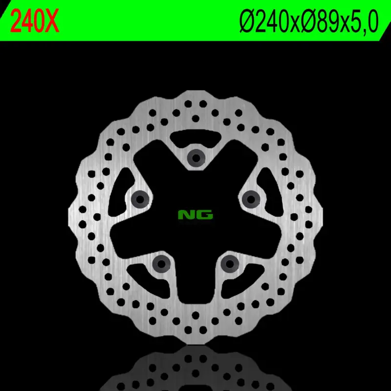 Bezpečná Platba NG brzdový kotouč zadní SUZUKI GSXR1300 99-07, GSXF, GSF 600/650/1200 , SV 650 99-02, KYMCO 125/200/300 08-17 (240X89X5,0mm) (5X10,5mm) WAVE