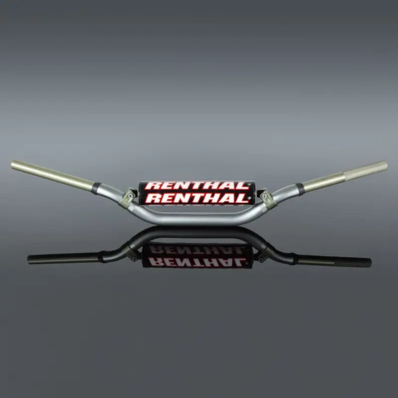 Poslední Šance RENTHAL řidítka 1,1/8 (28,6mm) MX TWINWALL 922 HANDLEBAR TANIUM RC HIGH PADDED barva titanová s chráničem