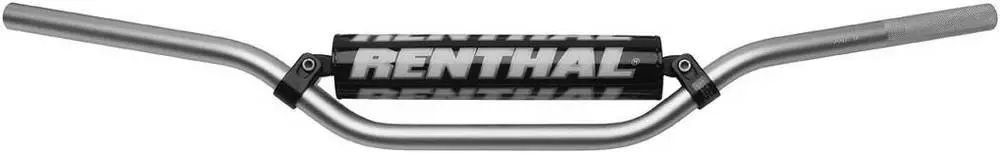 RENTHAL řidítka 7/8 (22mm) MX HANDLEBAR SILVER RC PADDED barva stříbrná s chráničem Sleva