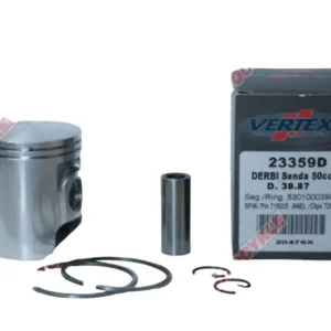 Akční Cena VERTEX píst DERBI SENDA 50 (39,87mm) (kroužky 53010003990 X 2 kusy)