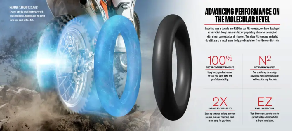 Nejprodávanější NUETECH NITROMOUSSE MOUSSE 120/100-18 (gel 85G. v ceně)